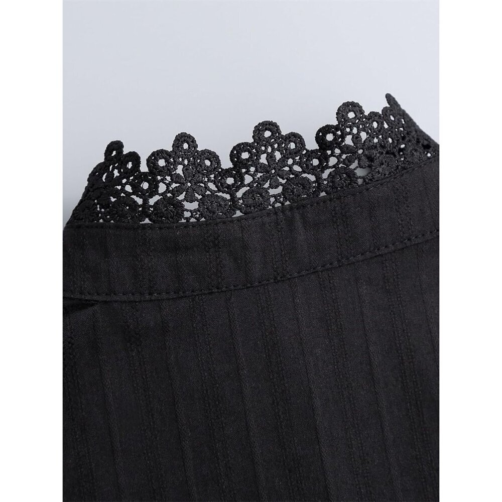 Detachable Jacquard Fabric Fake Collar for Women Adjustable Blouses Dresses - Picture 6 of 6